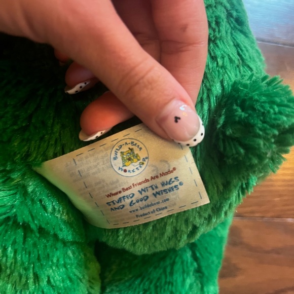Build A Bear Shamrock Lucky Plaid Teddy Green Saint Patrick’s Day - Picture 6 of 8